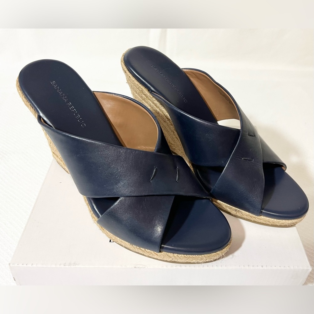 Banana Republic Blue Espadrille Shoes